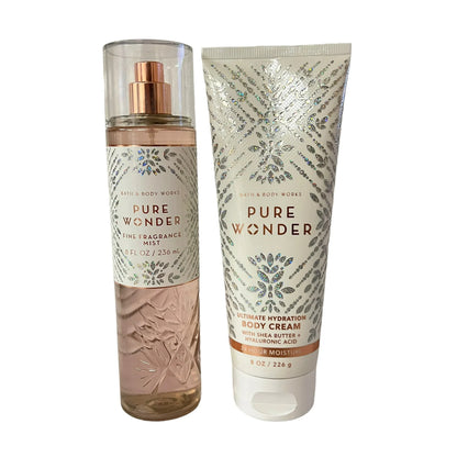 Bath & Body Works Pure Wonder Fine Fragrance Mist and Body Cream Set