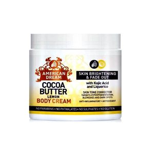 American Dream Lemon Cocoa Butter For Skin Brightening Fadeout