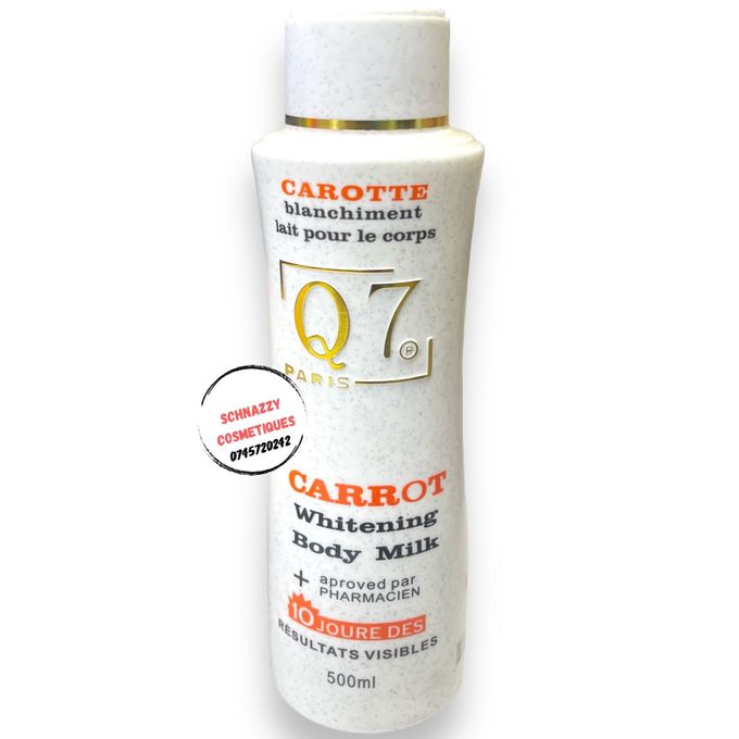 Q7 Paris Lait Clarifiant Lightening Beauty Lotion with Carrot Oil