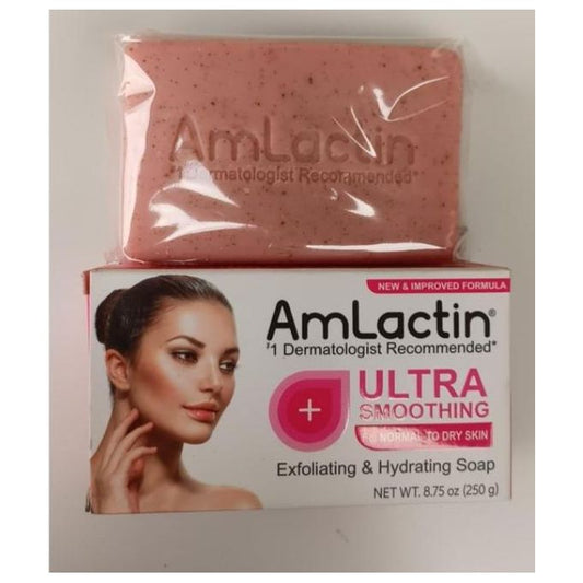 Amlactin ultra smoothing exfoliating and hydating soap