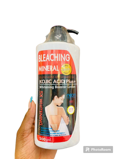 Neon Beauty Lotion Bleaching Mineral Kojic Acid Plus Whitening Booster Lotion 500ml