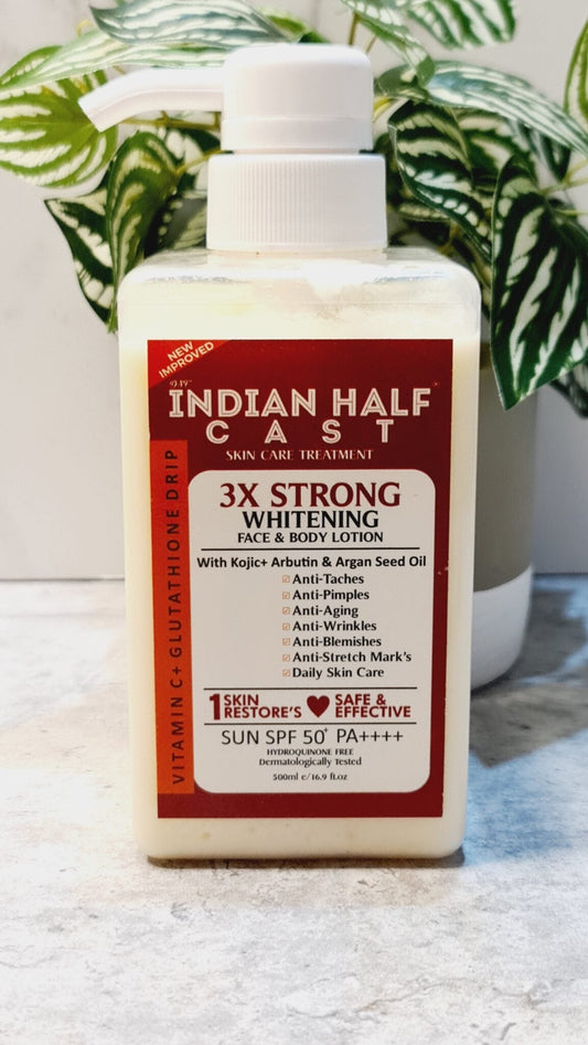 Indian Half Cast 3X Strong Whitening Face & Body Lotion