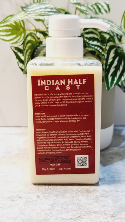 Indian Half Cast 3X Strong Whitening Face & Body Lotion