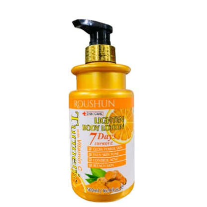 Roushun Turmeric with Vitamin C Lighten Body Lotion (500ml)