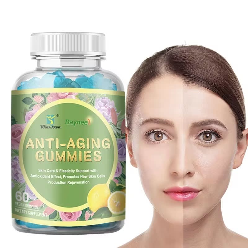 DAYNEE Anti aging gummies lemon Flavor Skin whitening glow Lighting Collagen soft candy Vitamin Vegan L-Glutathione nutritional