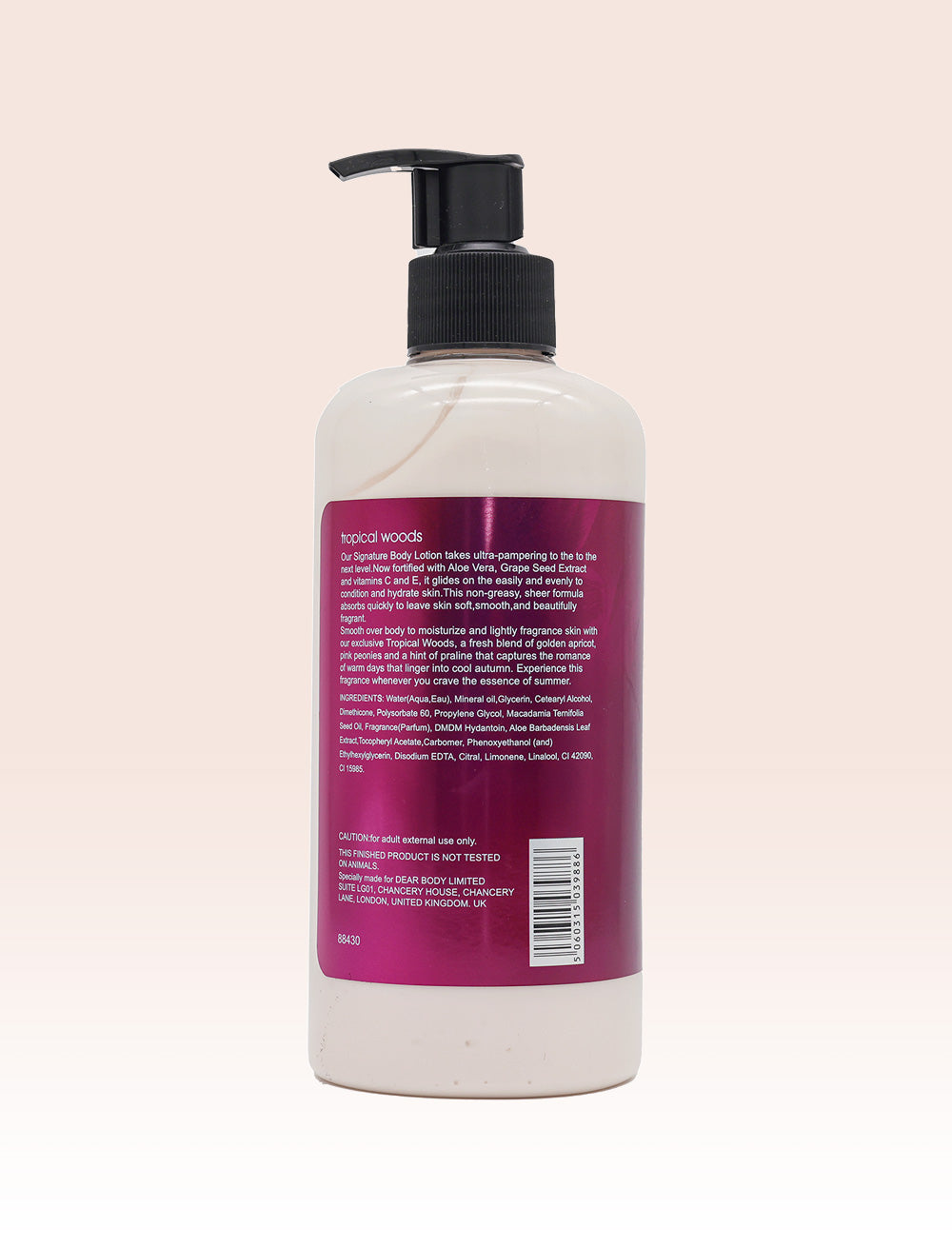 Dear Body Tropical woods body lotion