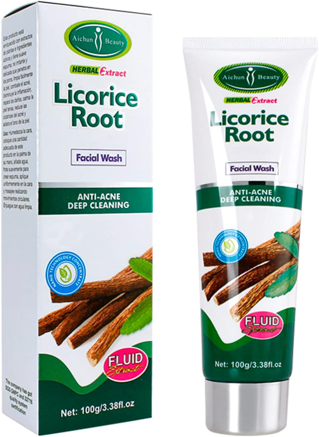 Aichun Beauty Licorice Root  Whitening, Deep Cleansing Face Wash