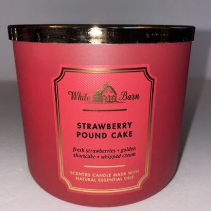 Bath & Body Works Strawberry Pound Cake Scented Candle