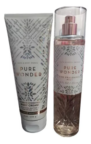 Bath & Body Works Pure Wonder Fine Fragrance Mist and Body Cream Set