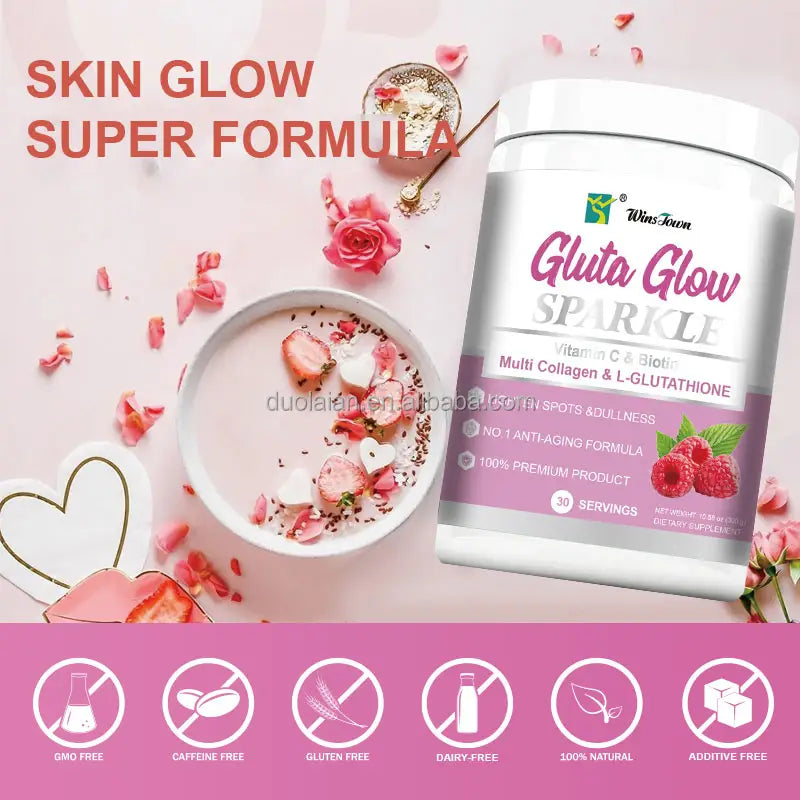 Winstown Gluta Glow Sparkle Vitamin C & Biotin Dietary Supplements