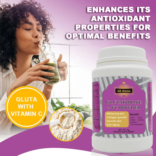 5D Gluta Glutathione + VC Powder Dietary Supplements