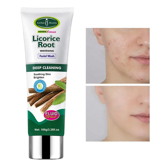 Aichun Beauty Licorice Root  Whitening, Deep Cleansing Face Wash