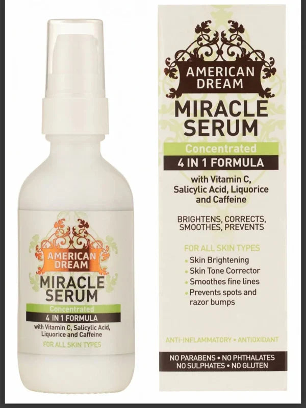 AMERICAN DREAM All-Natural 4-in-1 Concentrated Brightening Skin Serum for Face and body