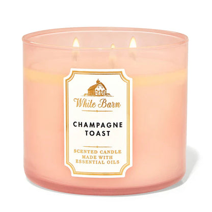 Bath & Body Works White Barn Champagne Toast 3 Wick Candle