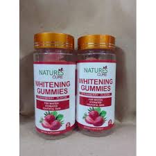 Natures 1 Cure Whitening Gummies For hydrated youthful look - Strawberry Flavor