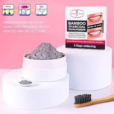 Aichun Beauty Bamboo Charcoal Tooth Powder 3 Days Whitening Fresh Breath Mint Extract Removes Stains 50g/1.69fl.oz