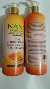 Nano Magic Potion Whitening Body lotion with kojic acid ,Papaya & Carrot extract For Sun Protection ,Moisturizing ,Even tone,natural glow