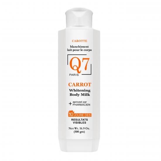 Q7 Paris Lait Clarifiant Lightening Beauty Lotion with Carrot Oil