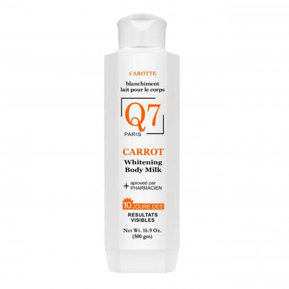 Q7 Paris Lait Clarifiant Lightening Beauty Lotion with Carrot Oil