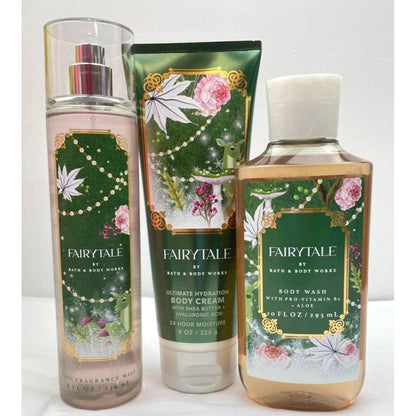 Bath & Body Works Fairy Tale Cream, Mist, Lotion, Shower Gel Set of 4