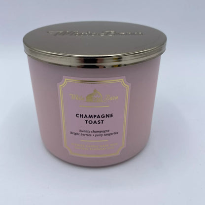 Bath & Body Works White Barn Champagne Toast 3 Wick Candle