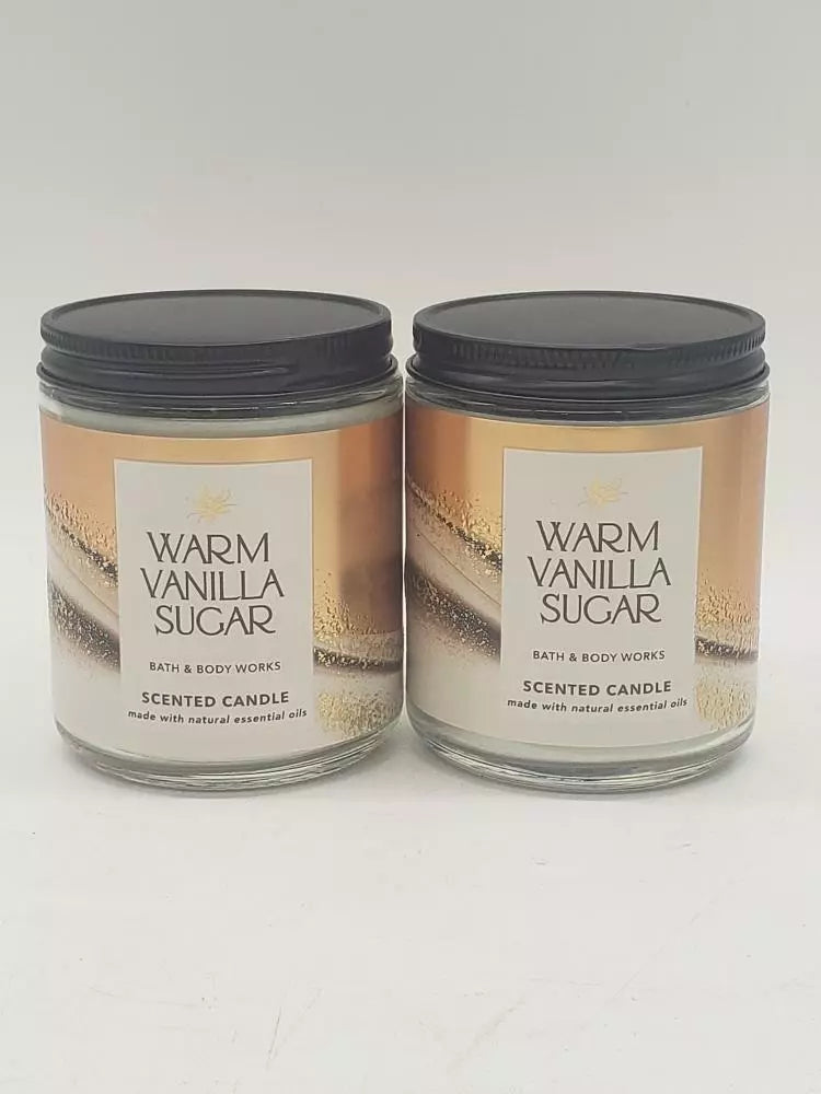 Bath & Body Works Warm Vanilla Sugar Scented Candle