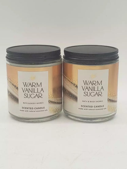 Bath & Body Works Warm Vanilla Sugar Scented Candle