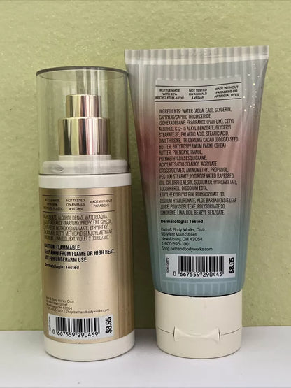 Bath & Body Works Vanilla Romance Fragrance Mist and Body Cream