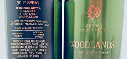 Bath & Body Works Men’s Collection Woodlands Body Spray