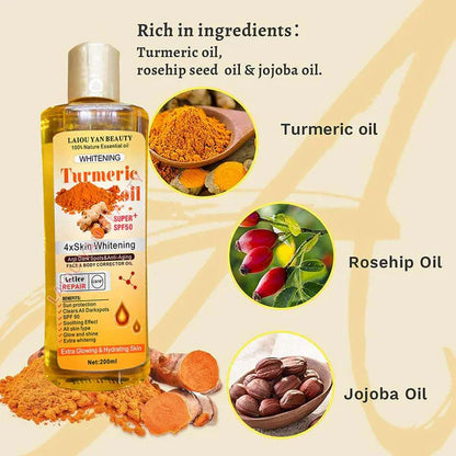 LAIOUYAN Natural Organic Anti Wrinkle Anti Acne, Soothing, Anti Aging Moisturizing, Turmeric Facial Serum Oil